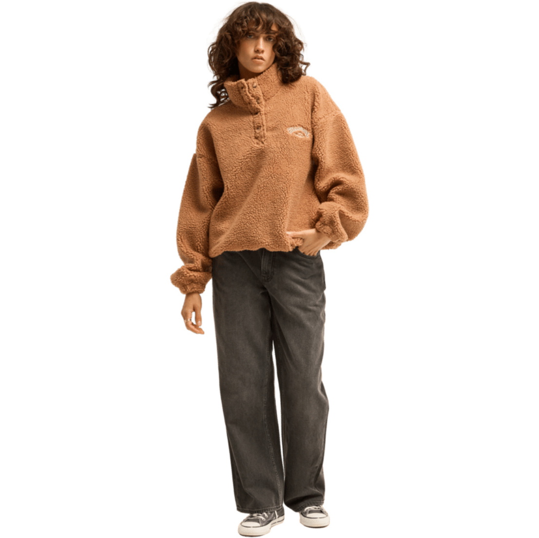 2026 Billabong Womens Run The Road Fleece EBJPF00113 - Sugar Almond